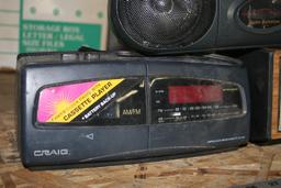 Various Vintage AM/FM Radios, Power On