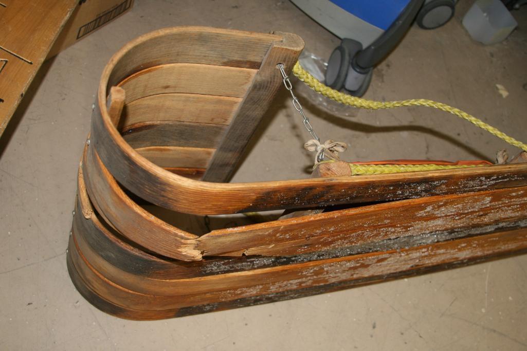 Vintage Adirondack Wooden Sled