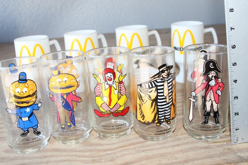 Collectible Decorated Souvenir McDonald's Cups 10 units