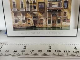 Jonathan Pike Balconies on the Grand Hotel Framed Art 25in Tall 51in Wide Some Mark's on The Art