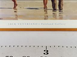 Jack Vettriano Signed Portland Gallery Framed Art Signed 21in Tall 44in Wide