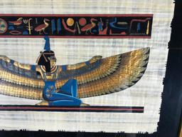 Framed art work- Papyrus Egyptian art