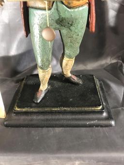 Metal Standing Man Clock