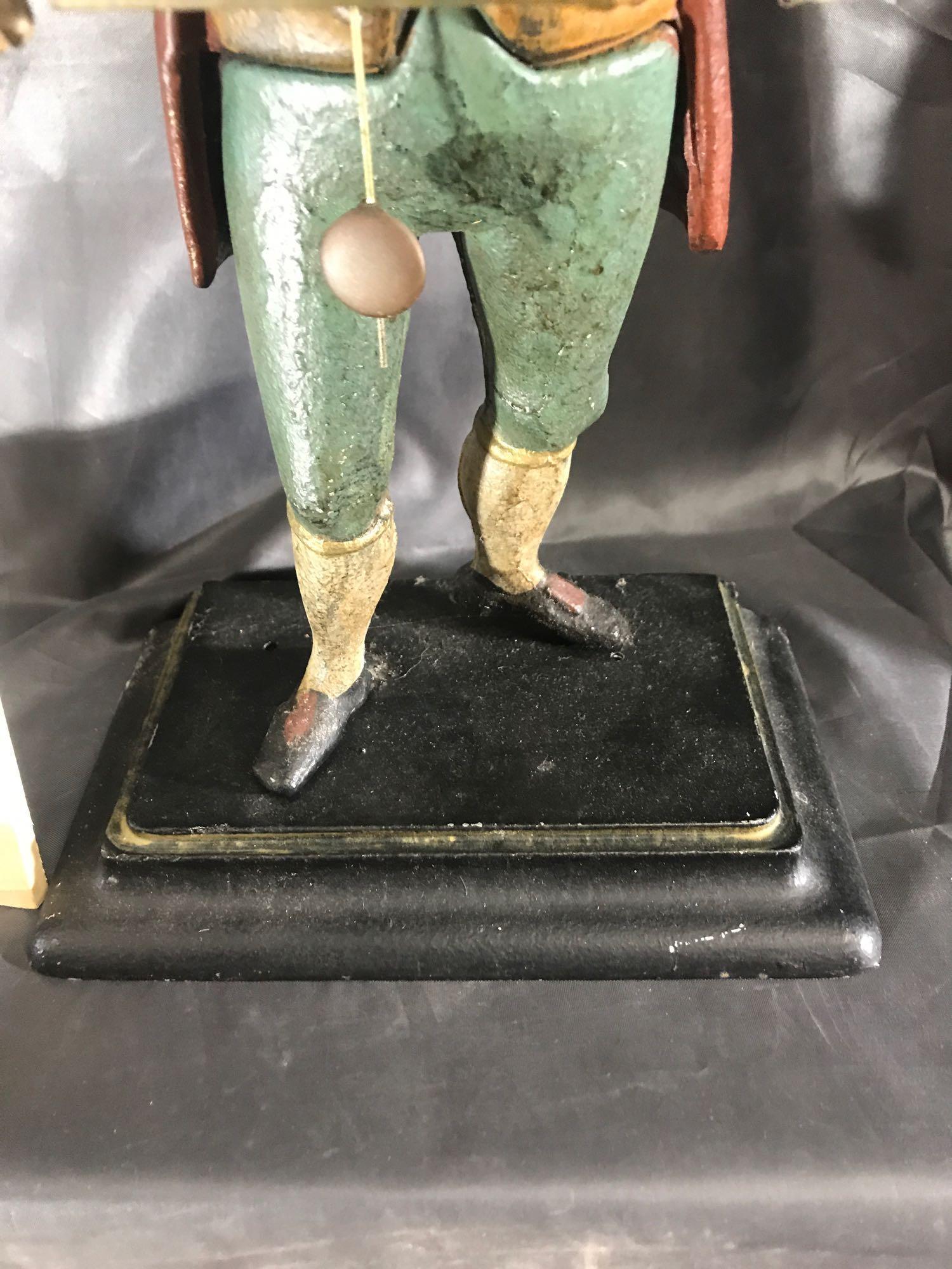 Metal Standing Man Clock