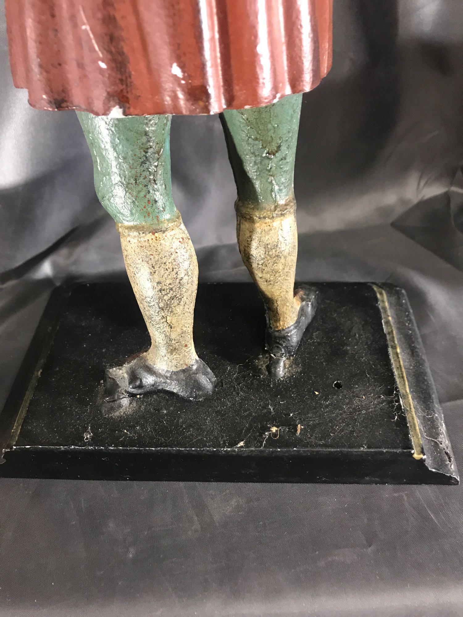 Metal Standing Man Clock