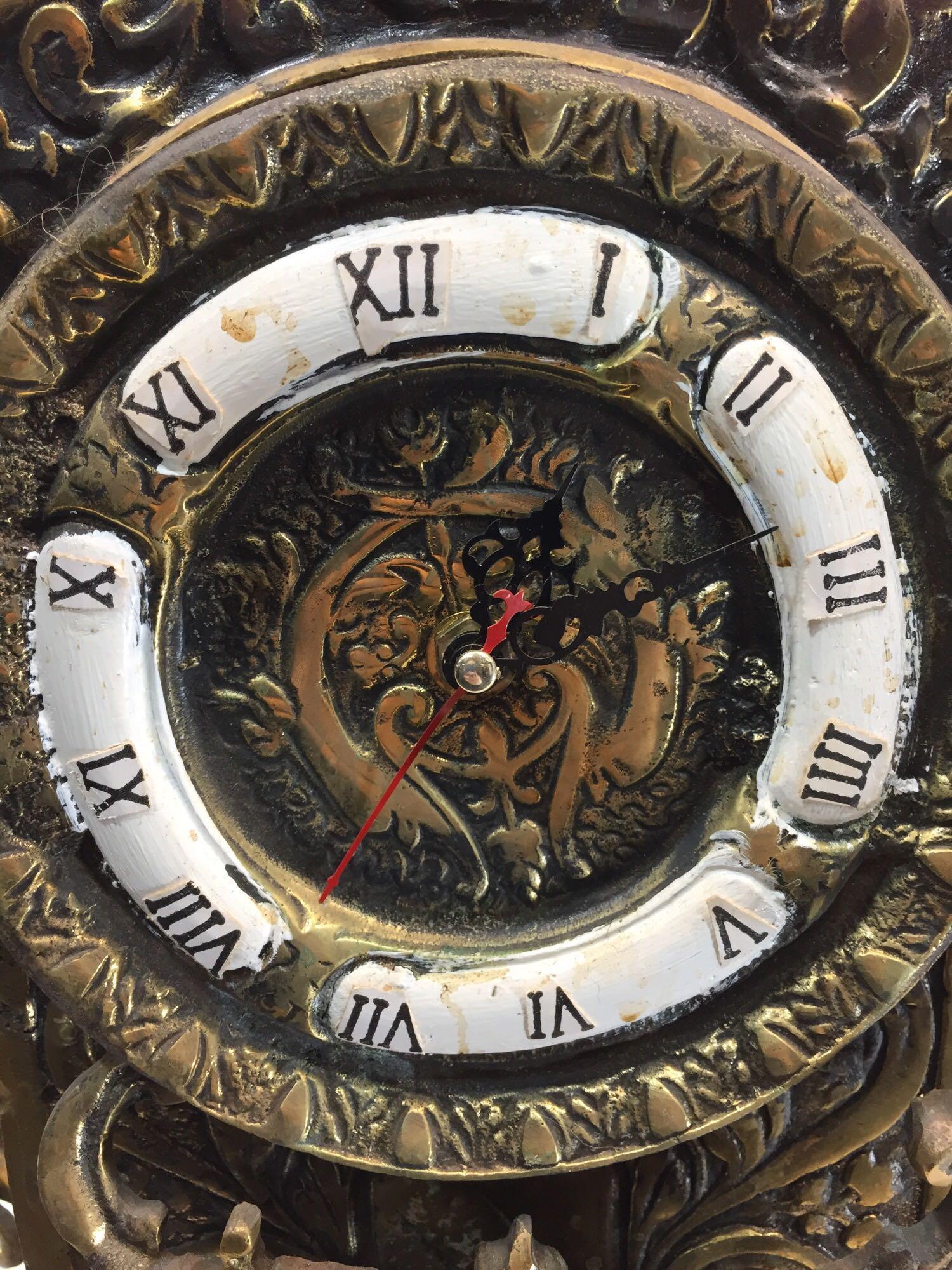 Very Large Brass Electric Clock