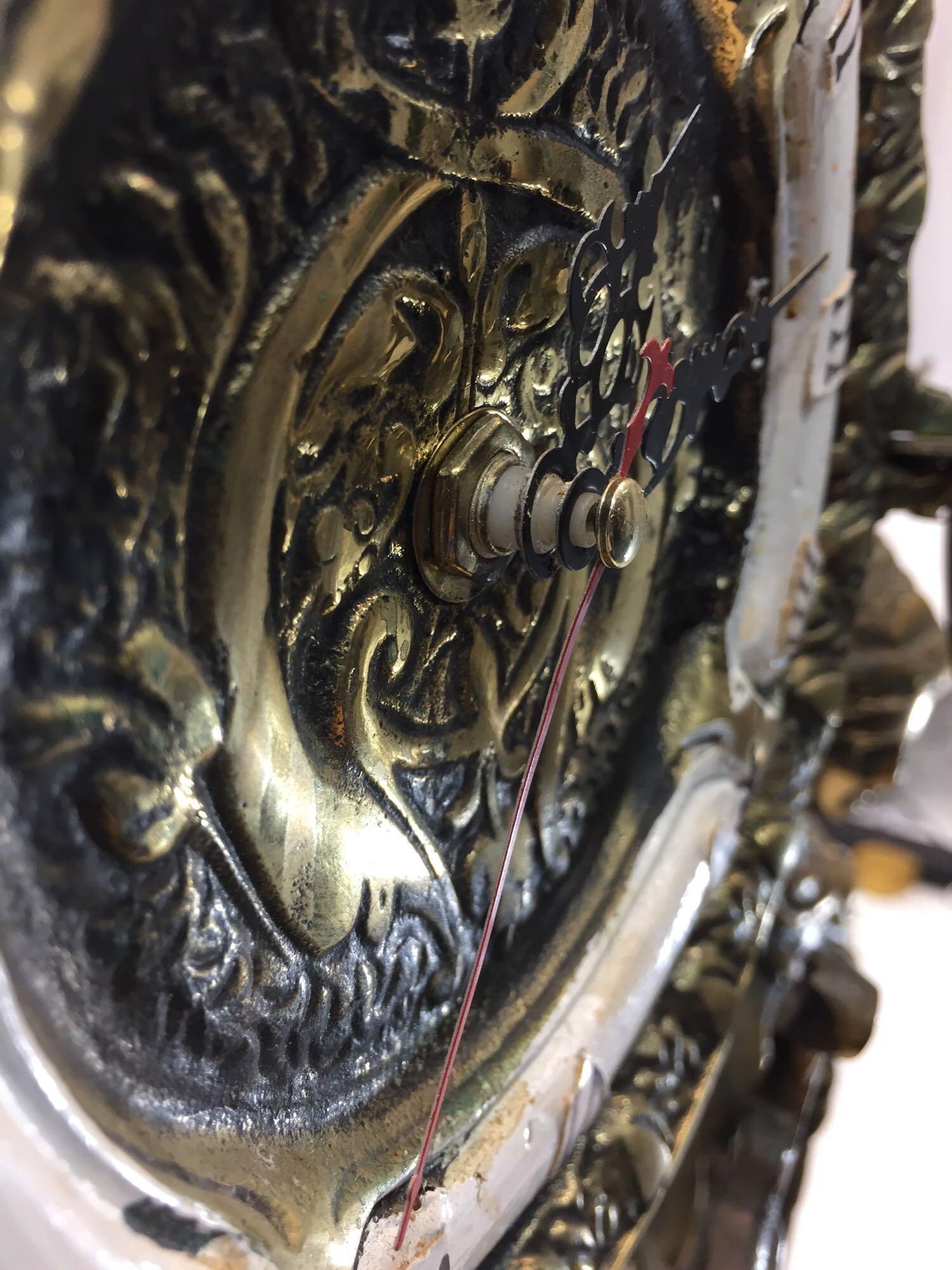 Very Large Brass Electric Clock