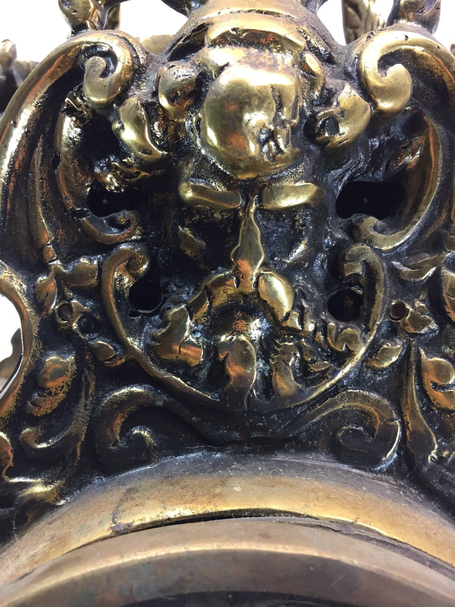 Very Large Brass Electric Clock