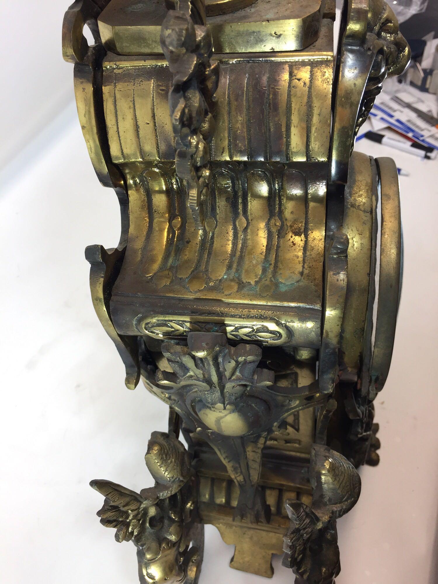 Very Large Brass Electric Clock