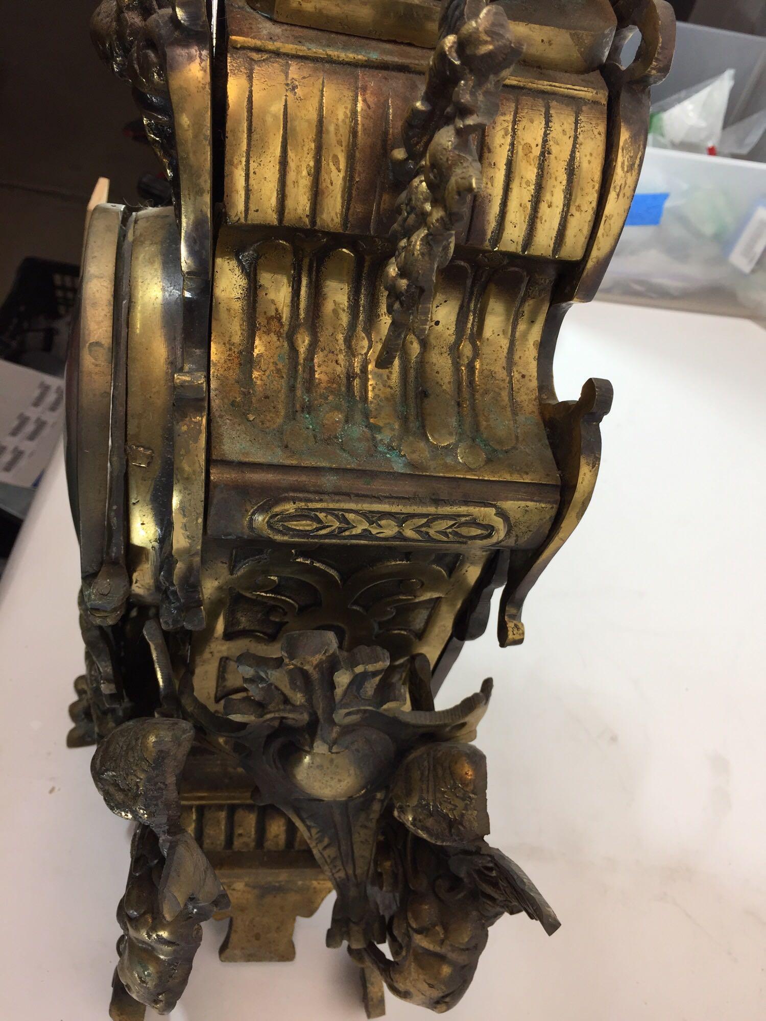 Very Large Brass Electric Clock