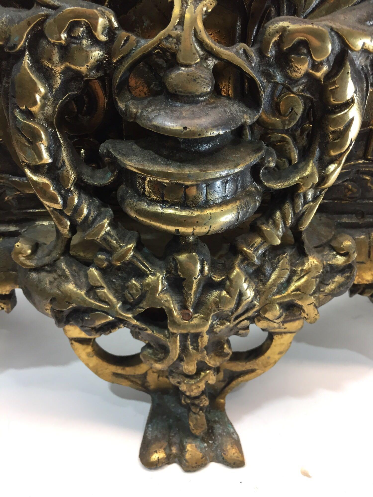 Very Large Brass Electric Clock