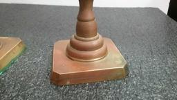 Pair of old Solid Brass Candlesticks