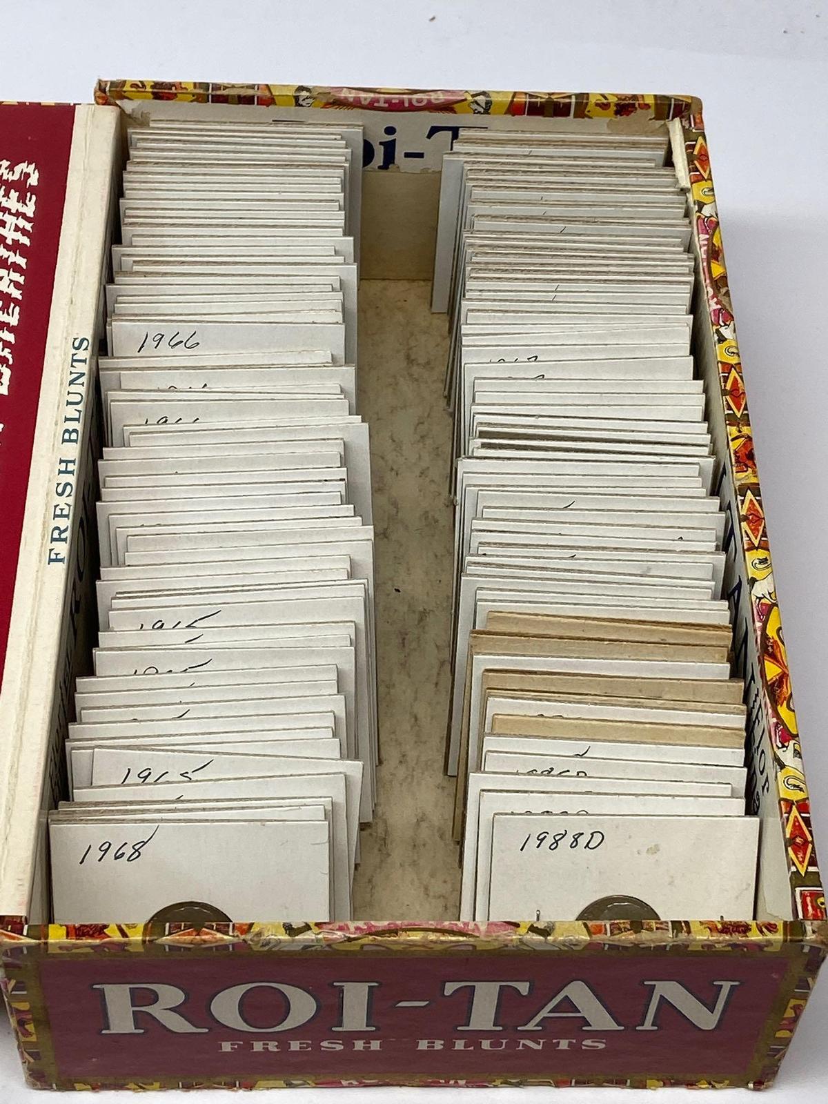 Box of 120+ Dimes, U.S. 10 Cent Coins 1965-1989
