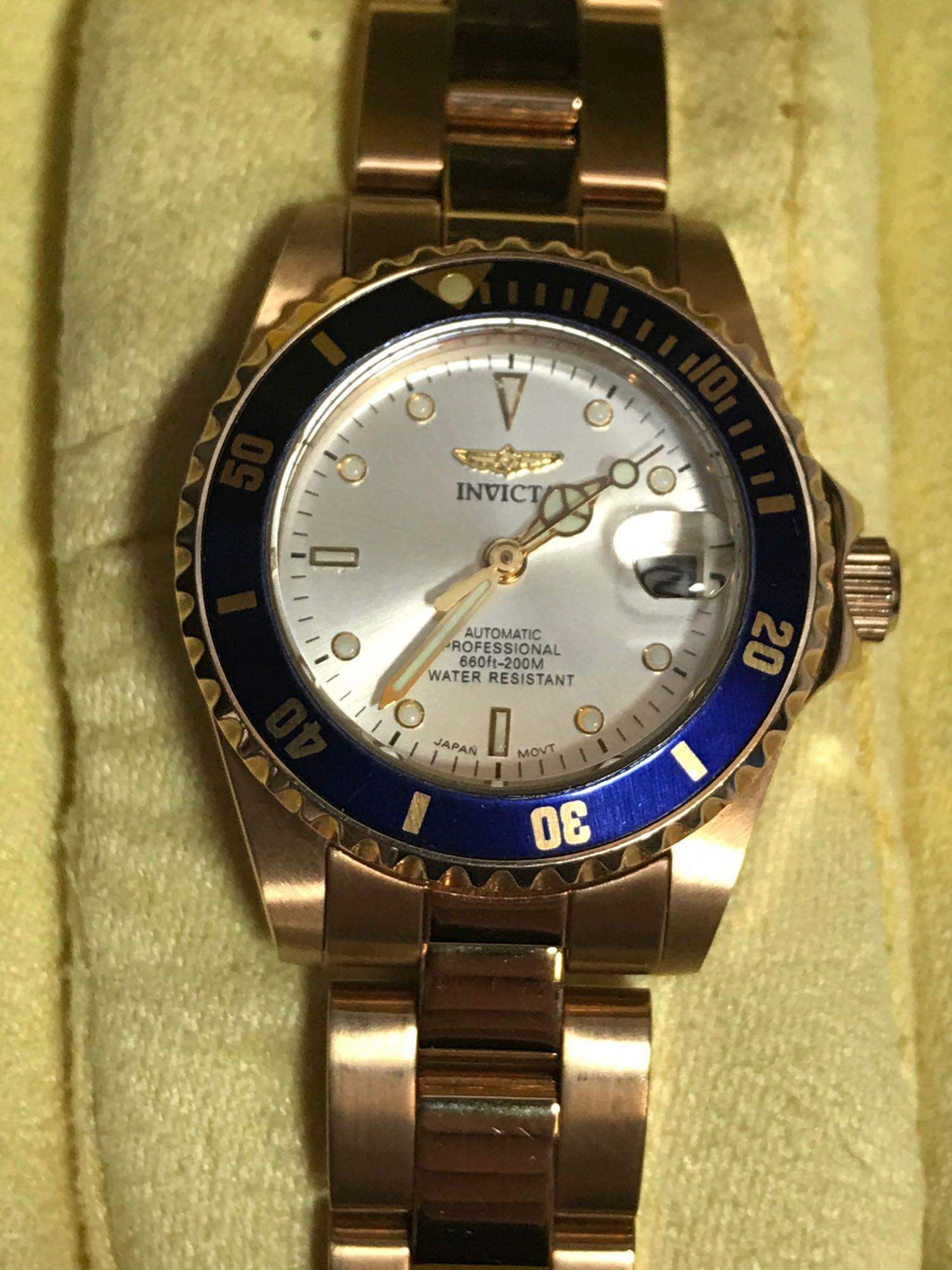 Invicta Womens Self Winding Clear Back Watch