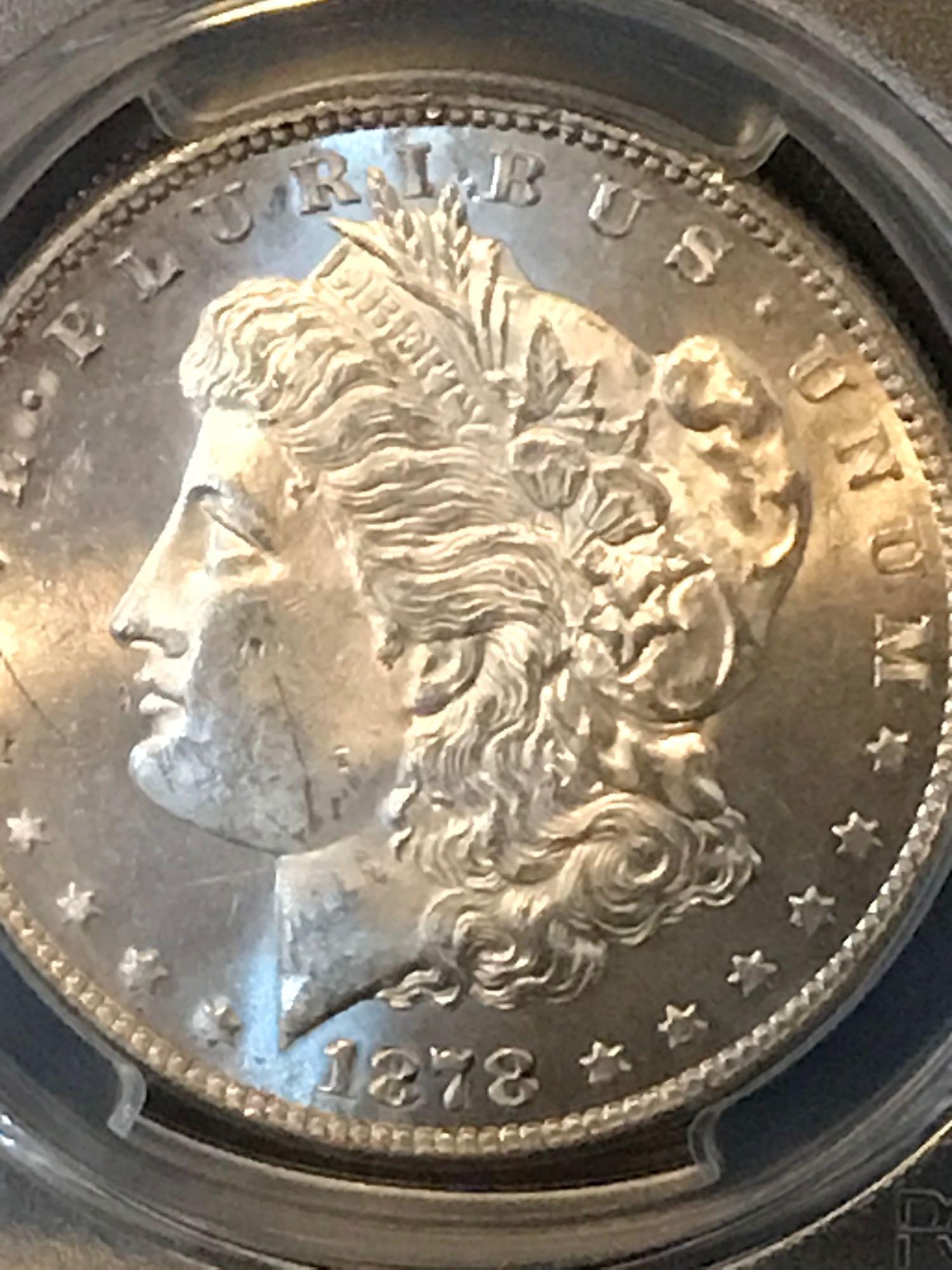 1878-S PCGS MS62 Morgan Silver Dollar