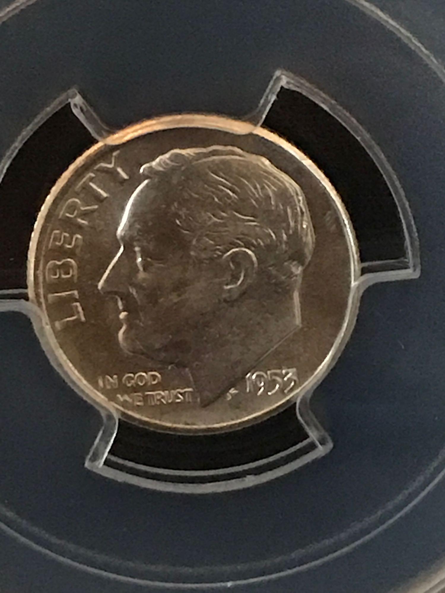 1953-S PCGS MS65 Dime 4 Units