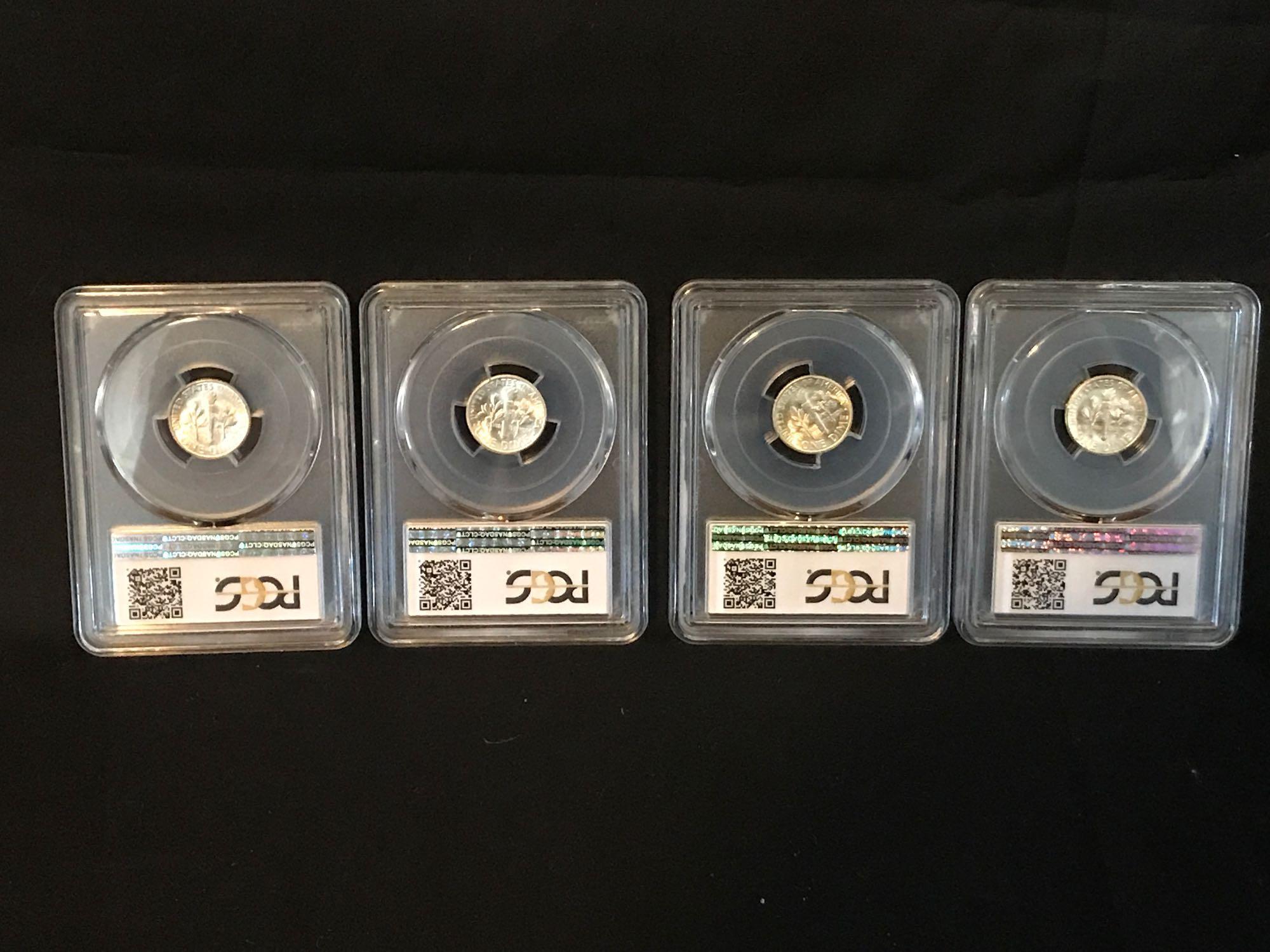 1953-S PCGS MS65 Dime 4 Units
