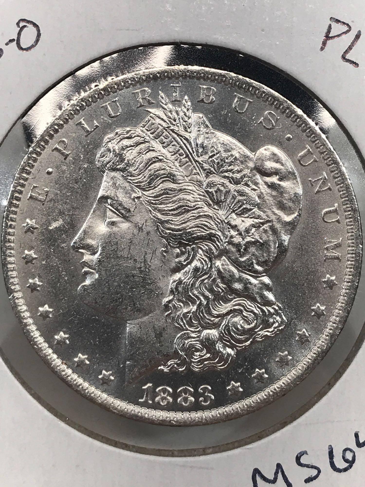 1883-O PL MS64 Morgan Silver Dollar