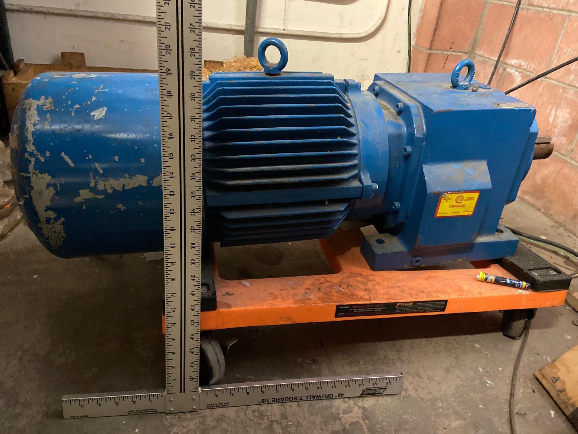 Flender Himmel motor 33in long 3ph 481-102-670 rm2