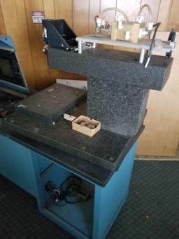 Laser Machine Granite Top On Wheels Rm7