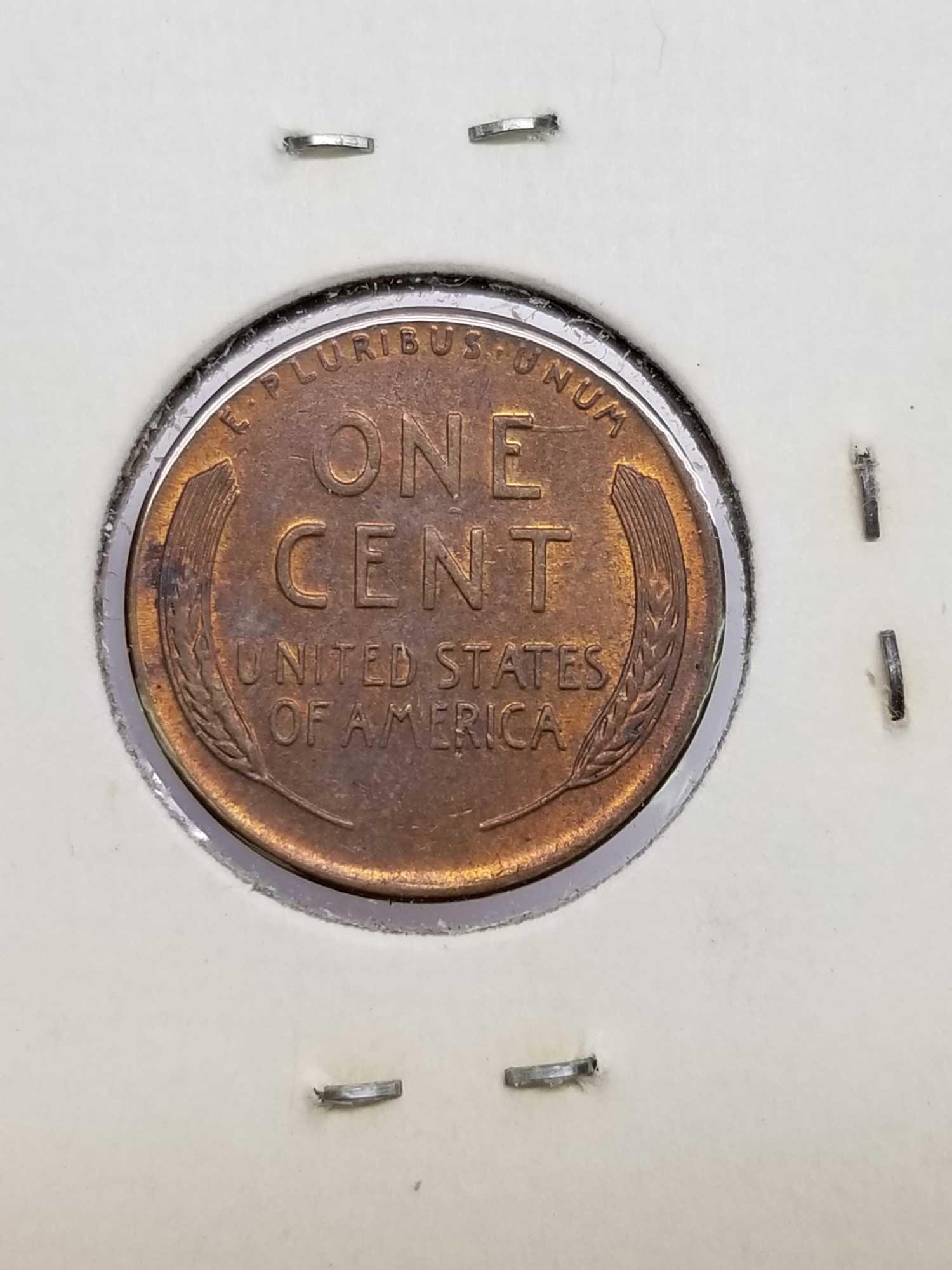 54D 55D 55P 57D BU Wheat Cent Lusterous 4 Units
