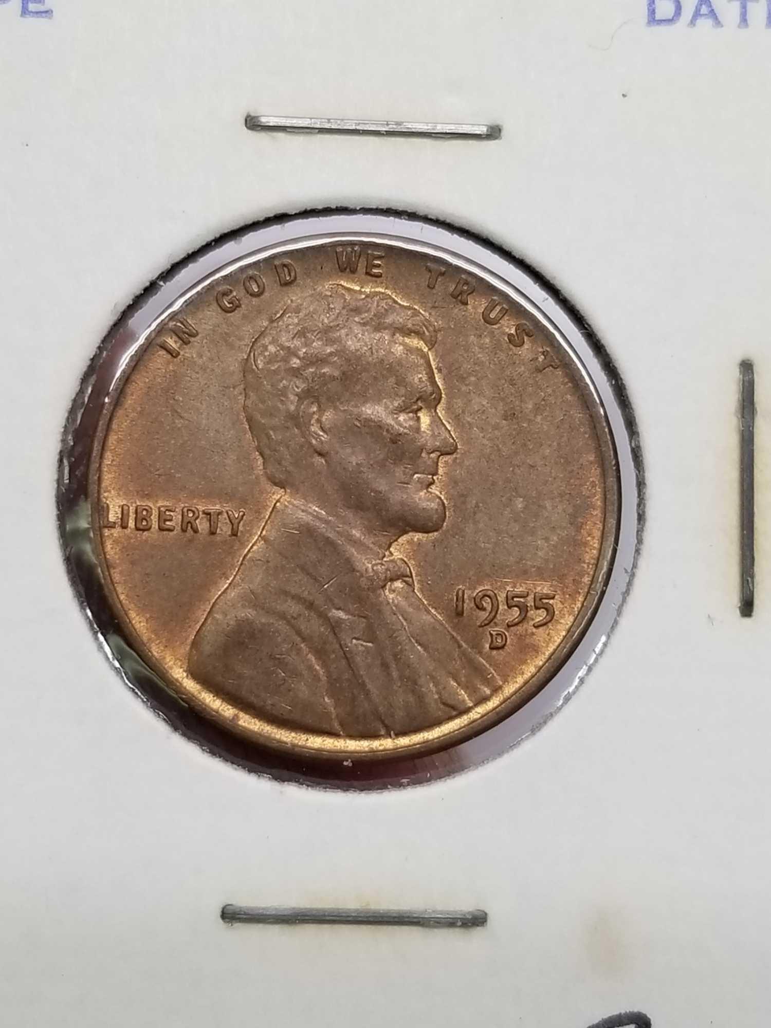 54D 55D 55P 57D BU Wheat Cent Lusterous 4 Units
