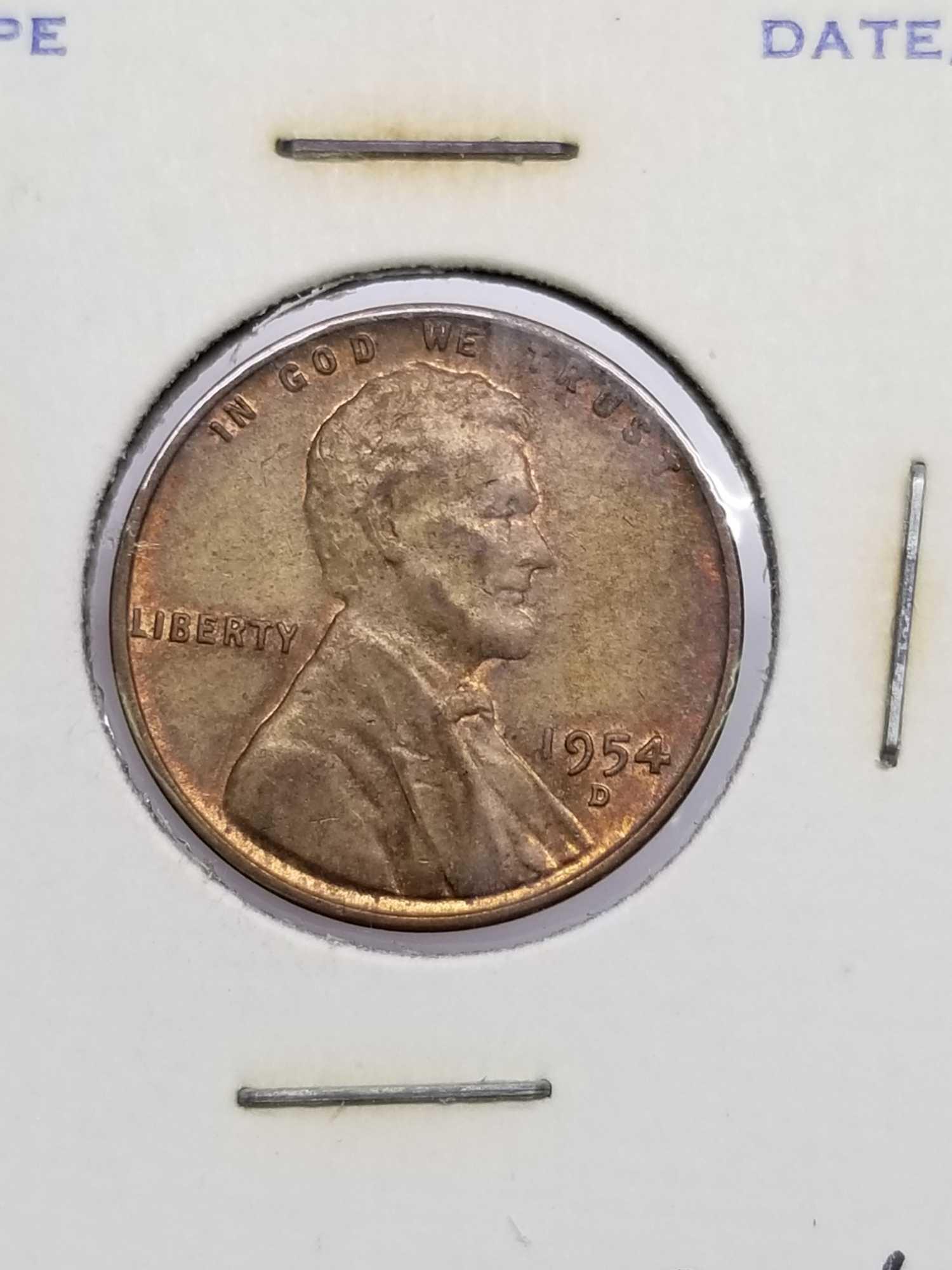 54D 55D 55P 57D BU Wheat Cent Lusterous 4 Units