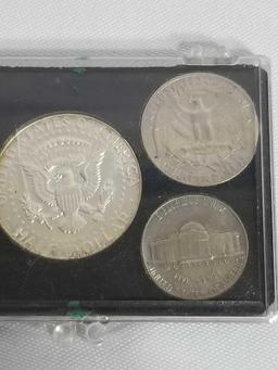 1965 1966 Coin Set In Case 10 Coins
