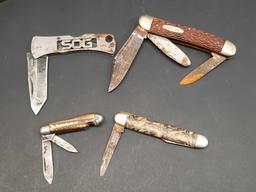 Pocket Knives in Longines Watch Case