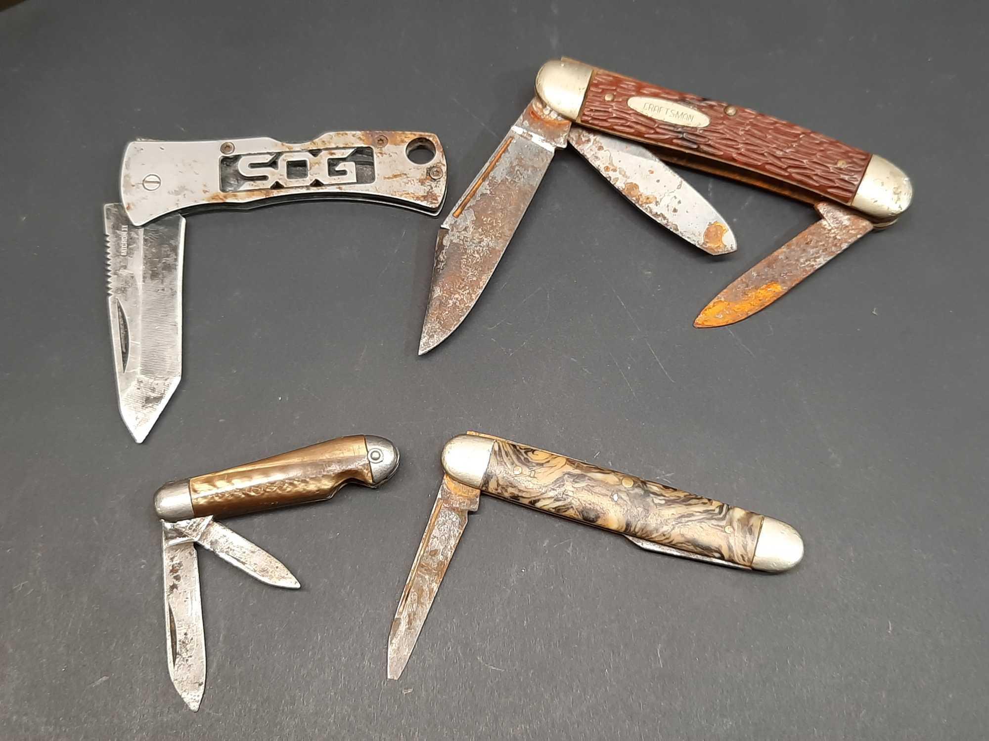 Pocket Knives in Longines Watch Case