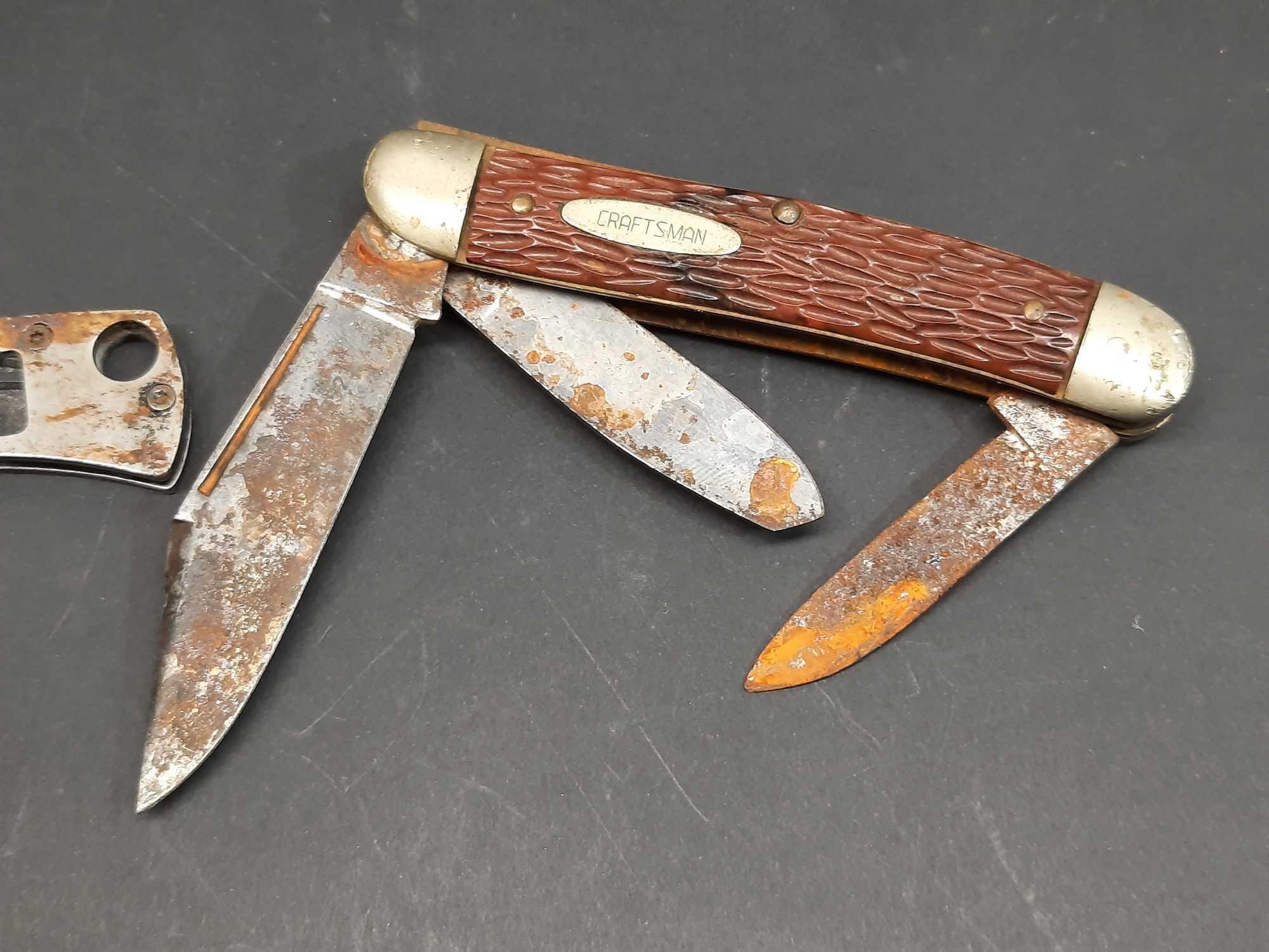 Pocket Knives in Longines Watch Case