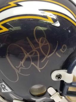 Chargers Mini Helmet Signed