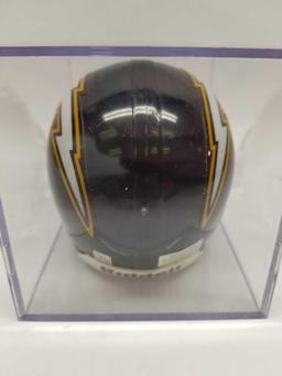 Chargers Mini Helmet Signed