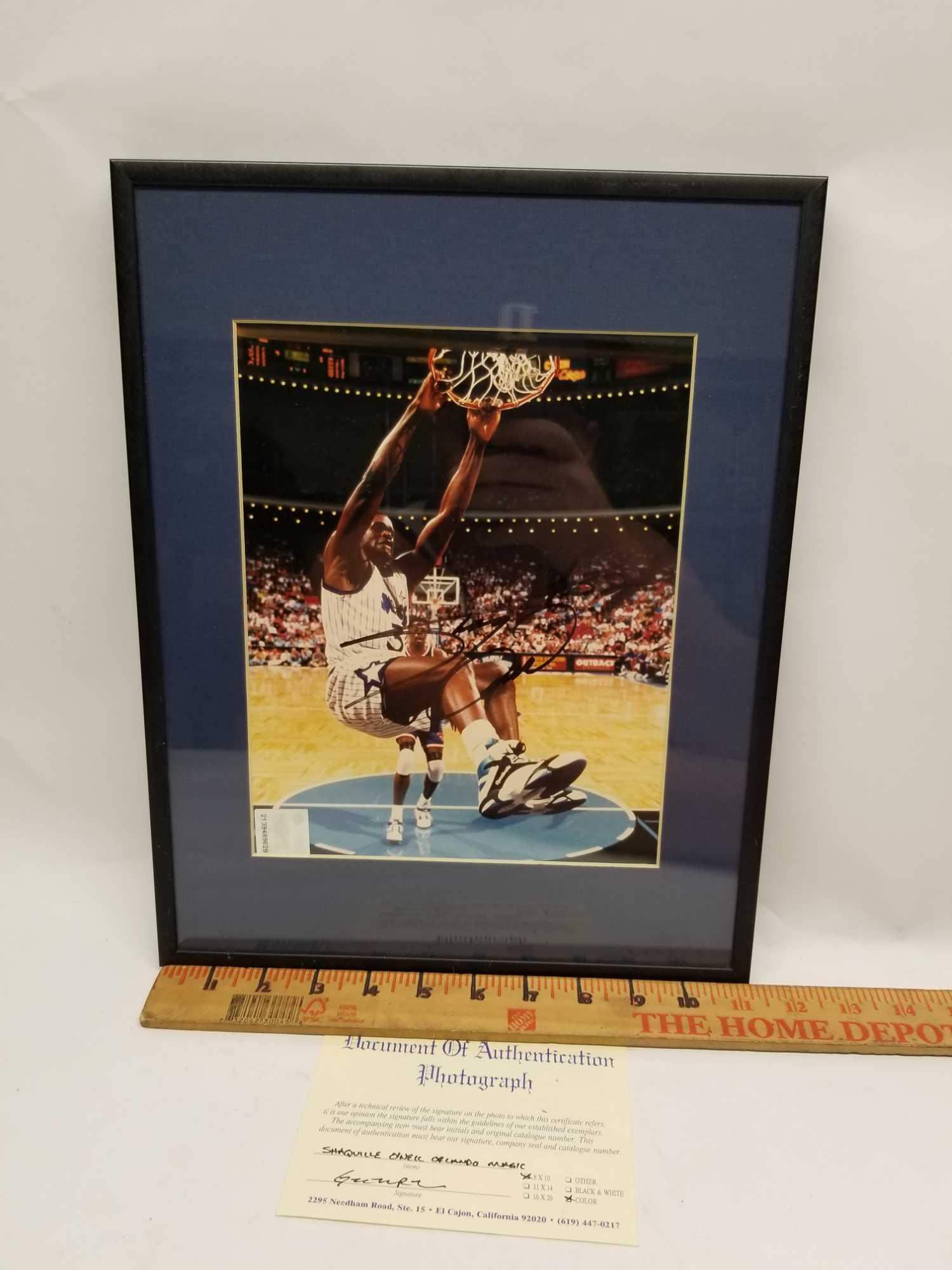 Shaquille O'neal Signed Photo COA