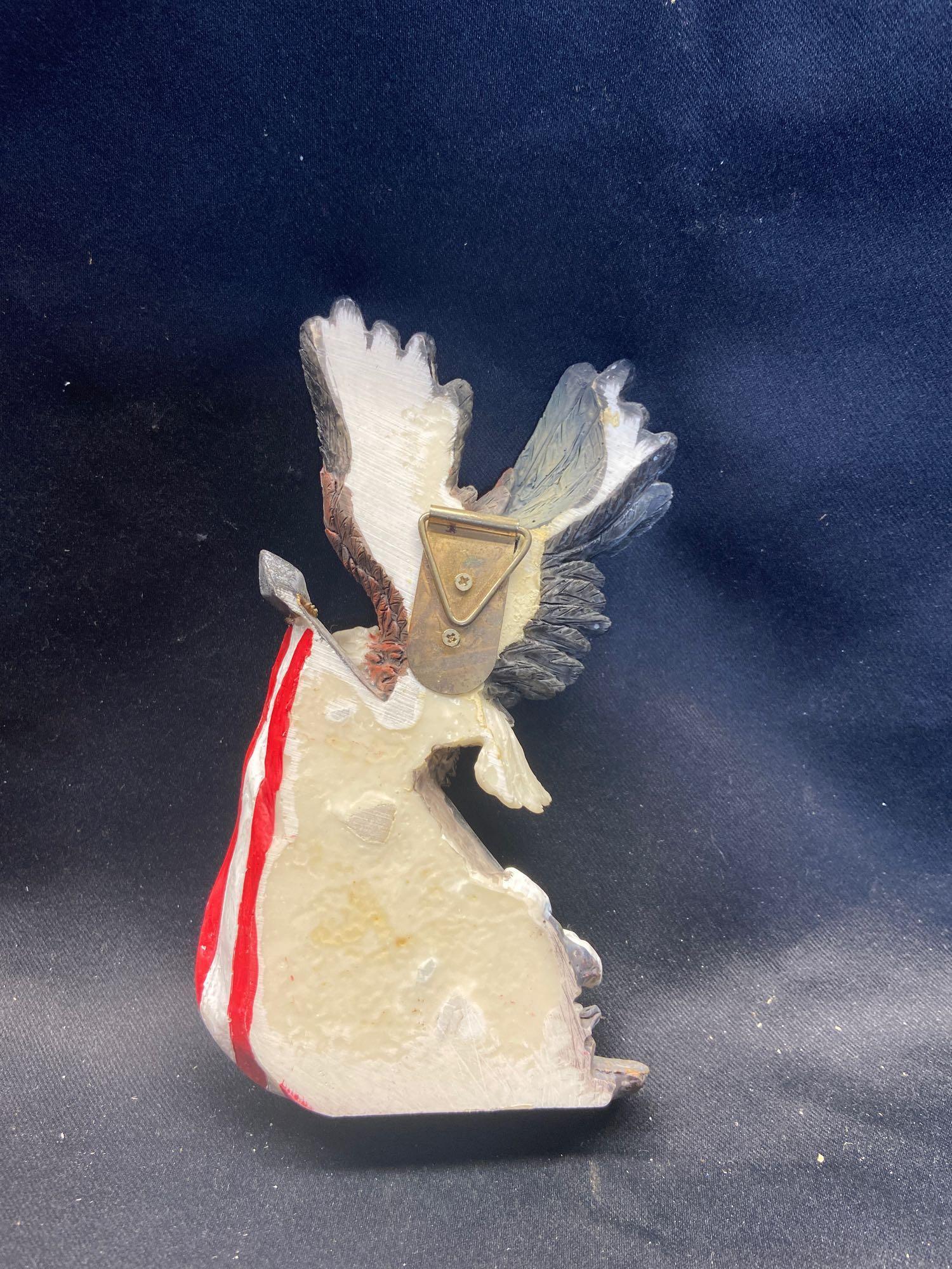 Roman statue and eagle wall hanger