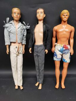 1960s Ken dolls with extra clothes