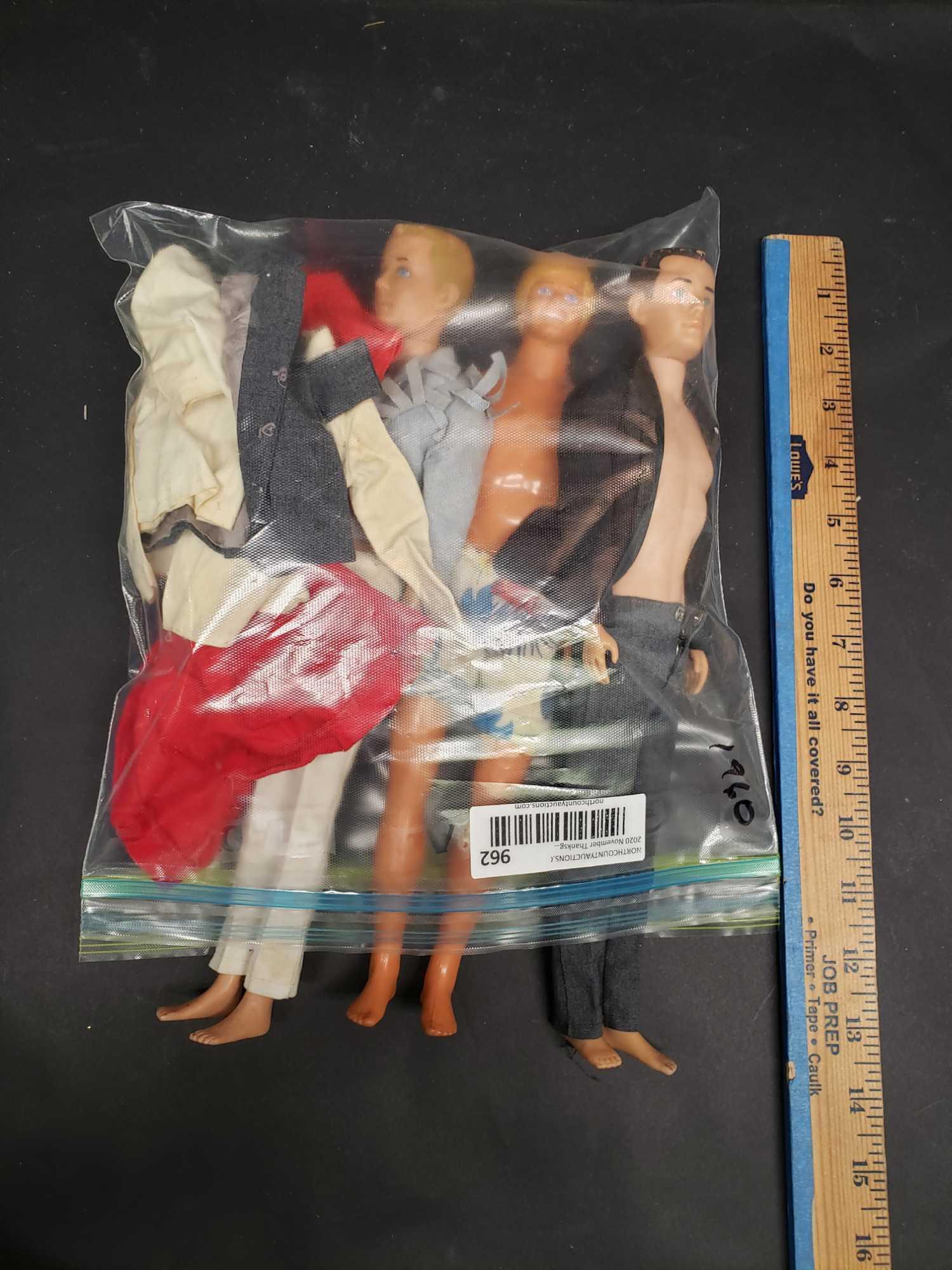 1960s Ken dolls with extra clothes