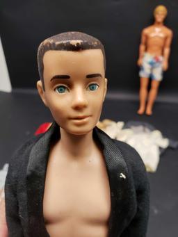 1960s Ken dolls with extra clothes