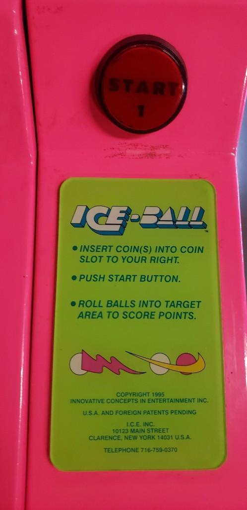 Ice Ball by Innovative Concepts Arcade Game
