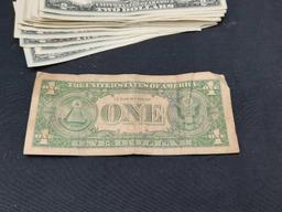 $57 Cold Hard Cash - mostly $2 bills, 1 $1 Series 1957 B