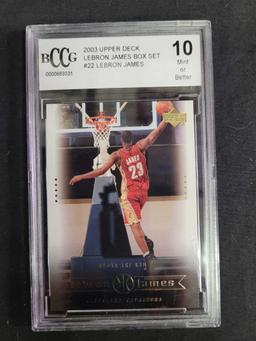 2003 upper deck Lebron James James Mint 10