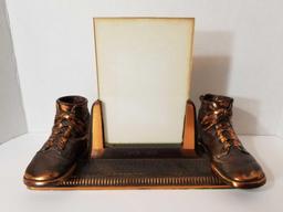 1939 Brass Shoe Picture Frame