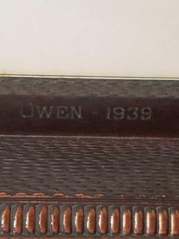 1939 Brass Shoe Picture Frame