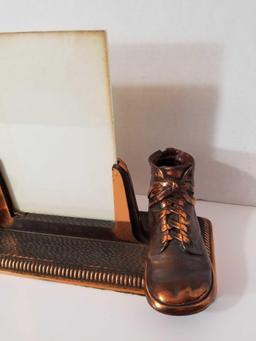 1939 Brass Shoe Picture Frame