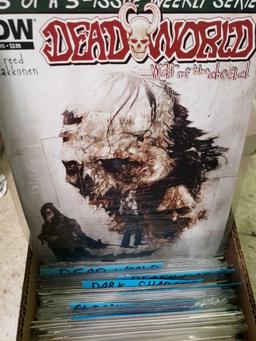 Box of Comics. Dexyer. Dead Eorld. Alice Cooper. 13 Coins. Army of Darkness and more