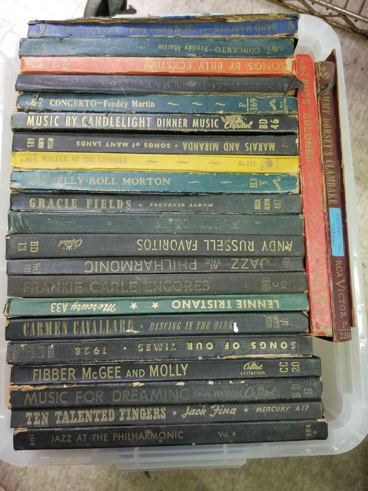 Bin Full of Vintage LP Sheet Music