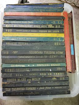 Bin Full of Vintage LP Sheet Music