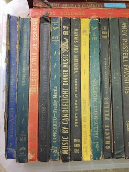 Bin Full of Vintage LP Sheet Music