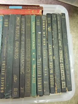 Bin Full of Vintage LP Sheet Music