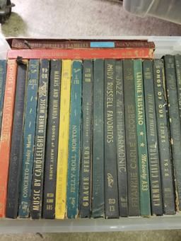 Bin Full of Vintage LP Sheet Music